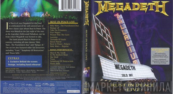 Megadeth  - Rust In Peace Live