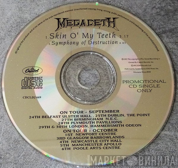 Megadeth - Skin O' My Teeth