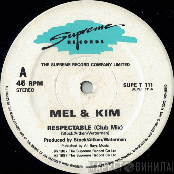 Mel &amp; Kim - Respectable