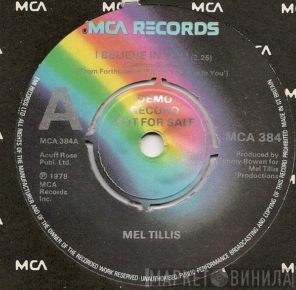 Mel Tillis - I Believe In You / She Don't Trust You Daddy