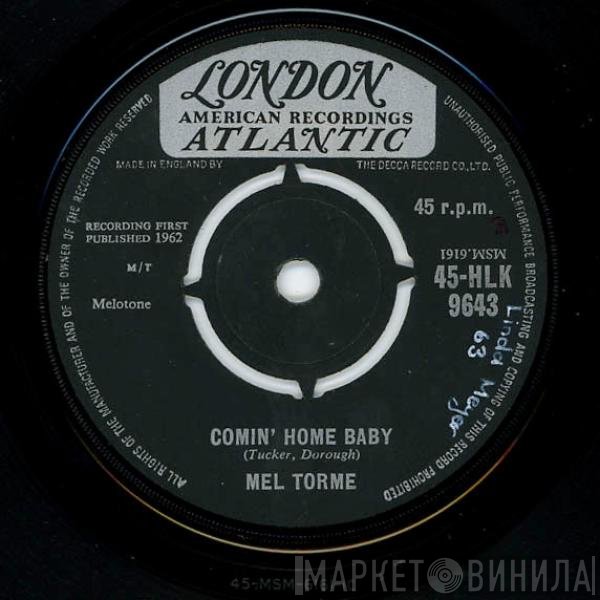 Mel Tormé - Comin' Home Baby / Right Now