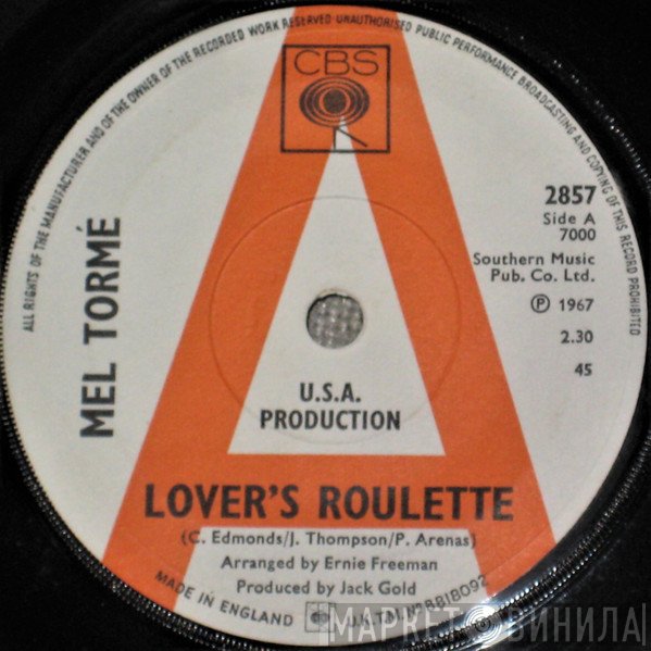 Mel Tormé  - Lover's Roulette
