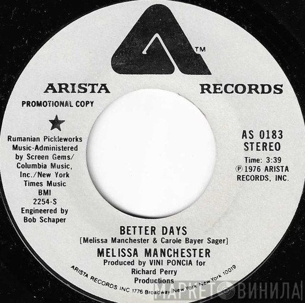 Melissa Manchester - Better Days