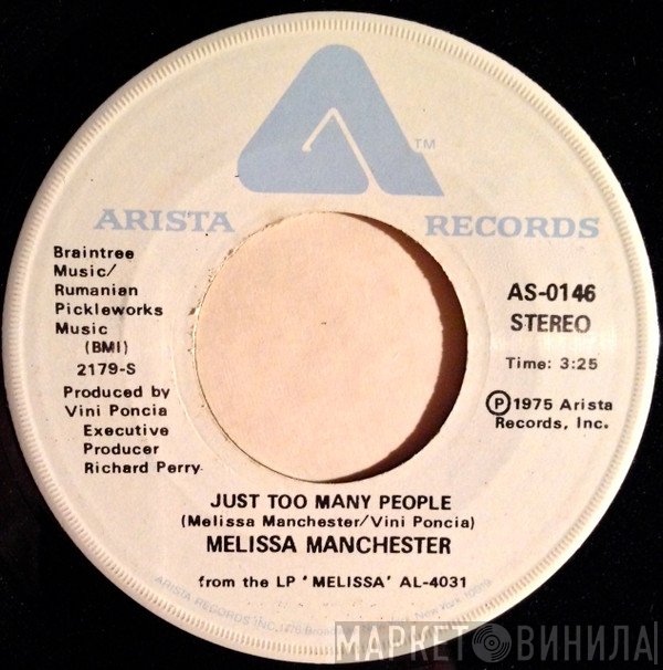 Melissa Manchester - Just Too Many People