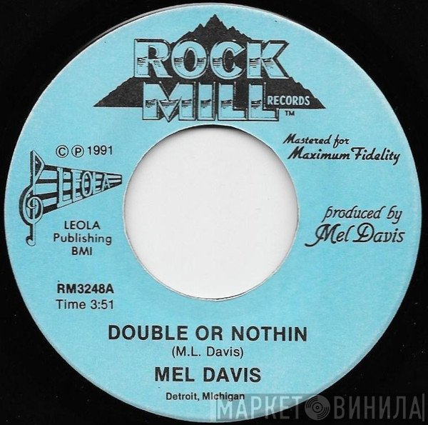 Melvin Davis  - Double Or Nothin / You Can't Run Away