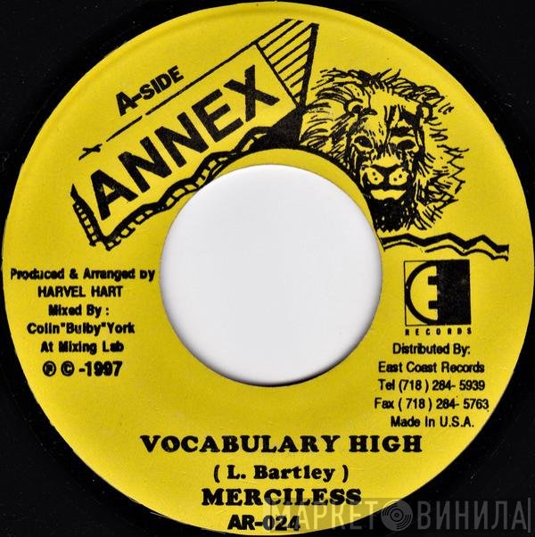 Merciless, Sly Dunbar  - Vocabulary High