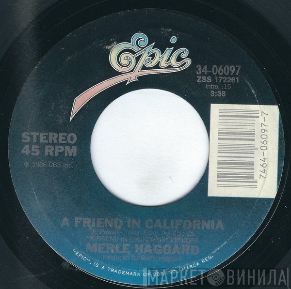 Merle Haggard  - A Friend In California