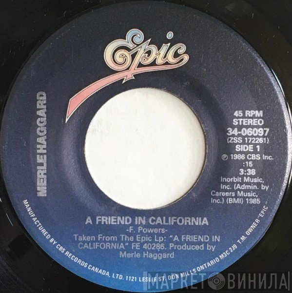 Merle Haggard  - A Friend In California