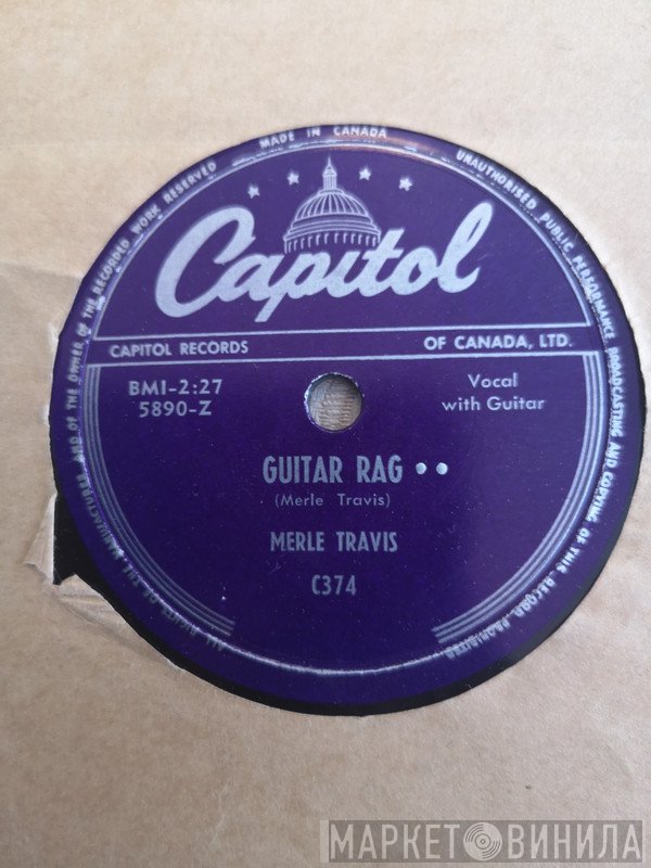 Merle Travis  - Guitar Rag / Cane Bottom Chair