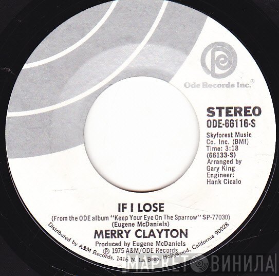 Merry Clayton  - If I Lose / One More Ride