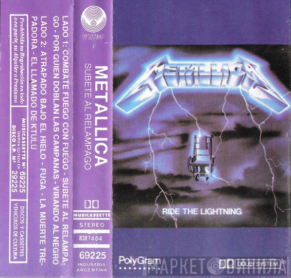 Metallica  - Ride The Lightning = Subete Al Relampago