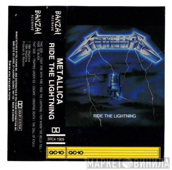 Metallica  - Ride The Lightning