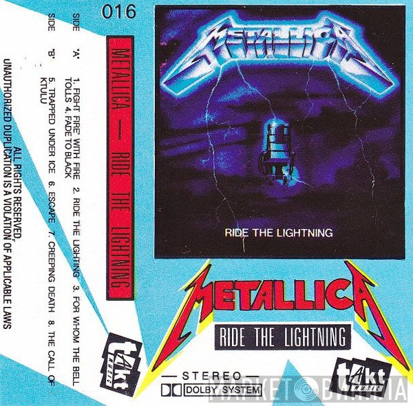 Metallica  - Ride The Lightning