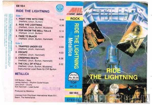 Metallica  - Ride The Lightning