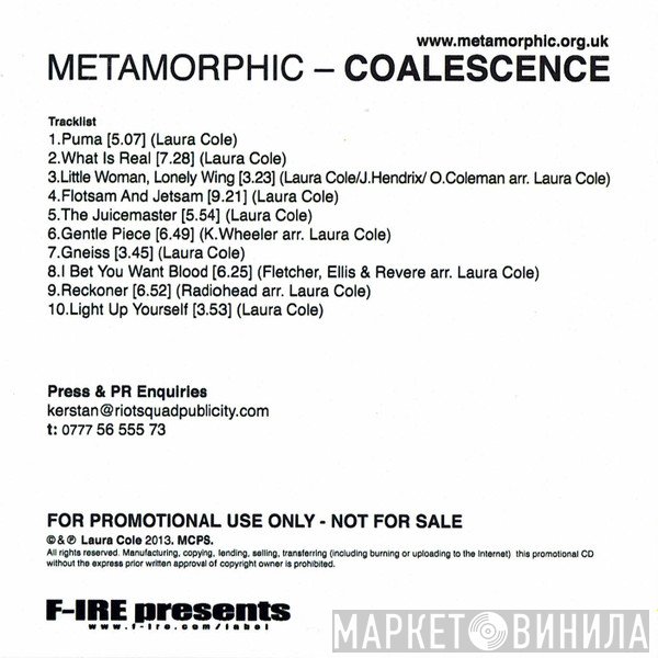Metamorphic - Coalescence