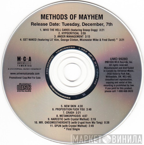 Methods Of Mayhem   - Methods Of Mayhem