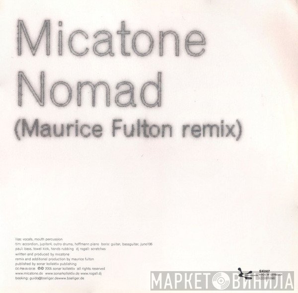 Micatone - Trouble Boy / Nomad Remixes