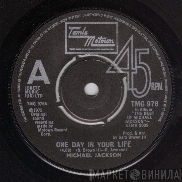 Michael Jackson - One Day In Your Life / Take Me Back