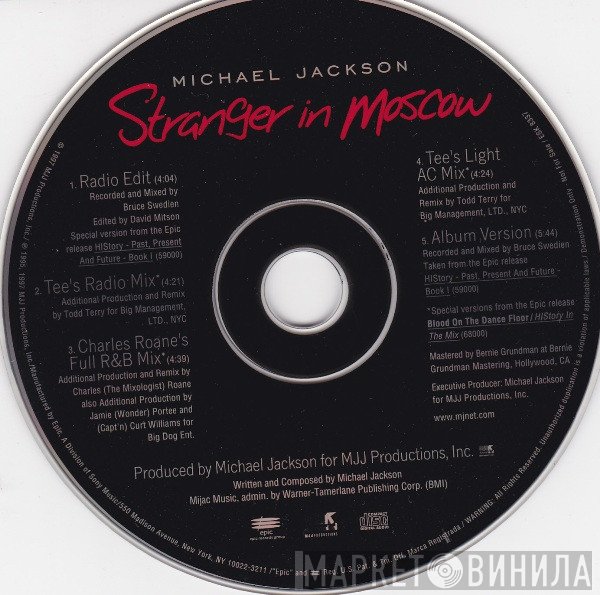 Michael Jackson  - Stranger In Moscow