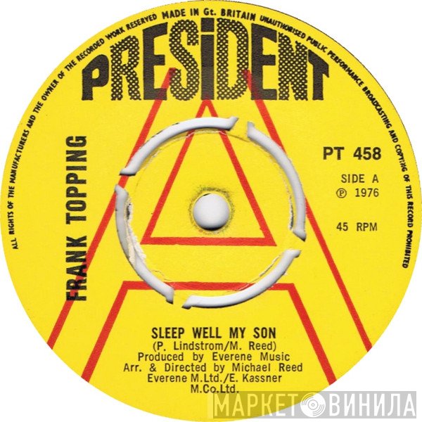 Michael Reed Orchestra, Frank Topping - Sleep Well My Son / Theme From Sleep Well My Son