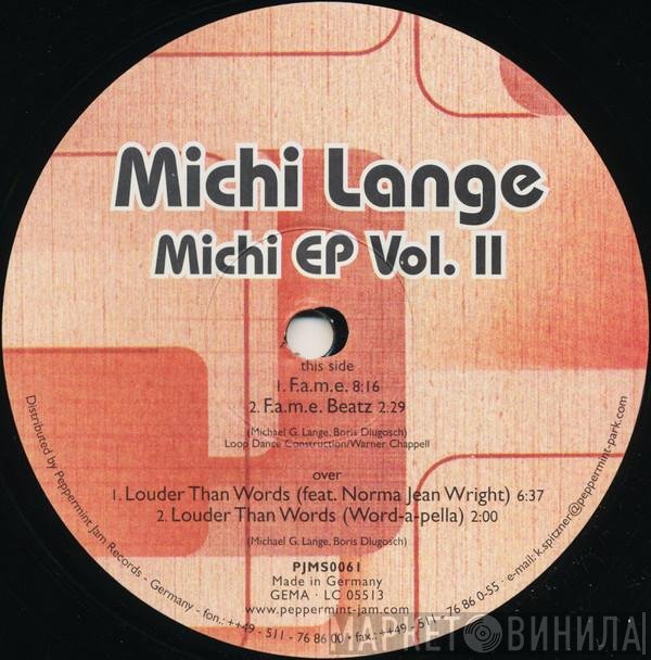 Michi Lange - Michi EP Vol. II