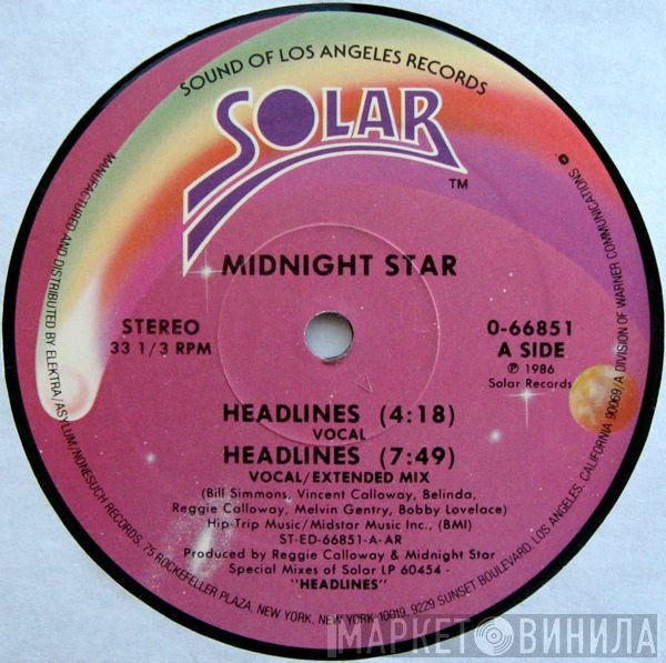 Midnight Star  - Headlines
