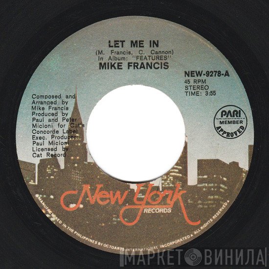 Mike Francis  - Let Me In