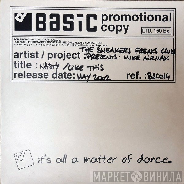 Mike R. Max - The Sneakers Freaks Club Vol. 1