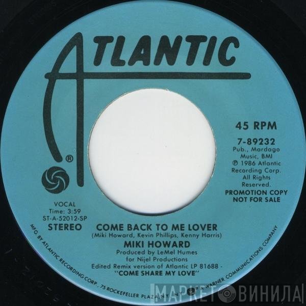 Miki Howard - Come Back To Me Lover