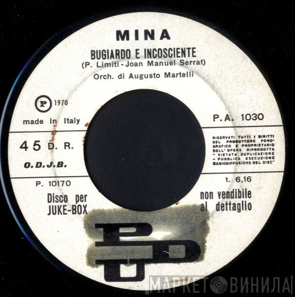 Mina   - Bugiardo E Incosciente