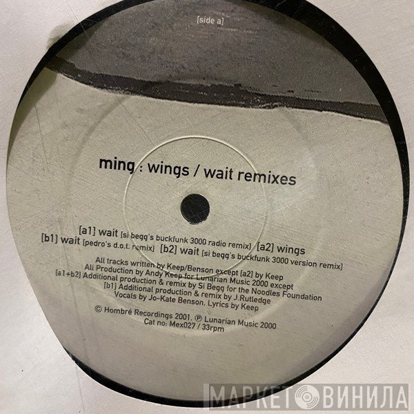 Ming  - Wings / Wait Remixes