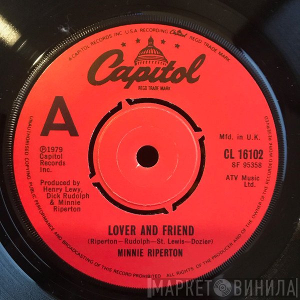 Minnie Riperton  - Lover And Friend