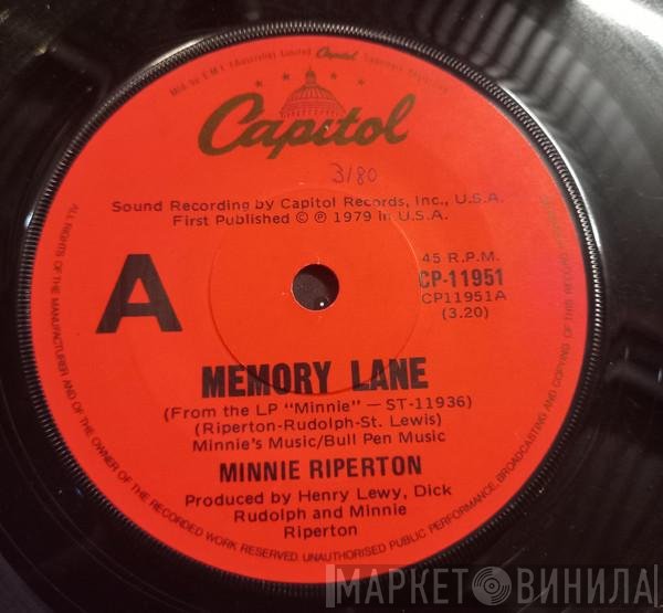 Minnie Riperton  - Memory Lane