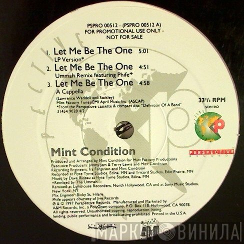 Mint Condition - Let Me Be The One