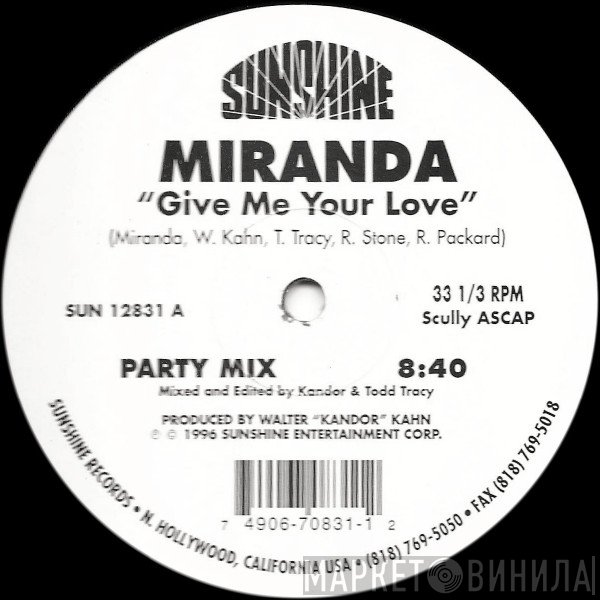 Miranda  - Give Me Your Love