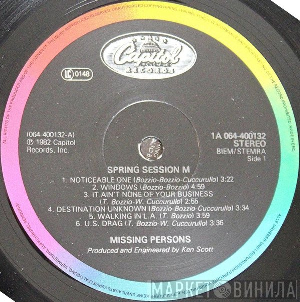 Missing Persons  - Spring Session M