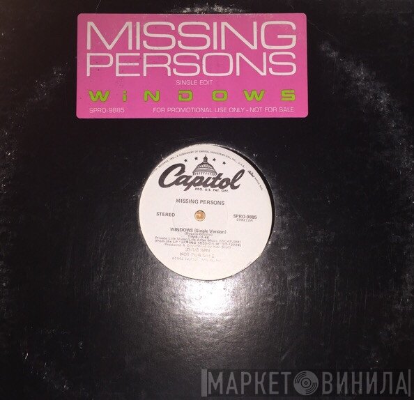 Missing Persons  - Windows
