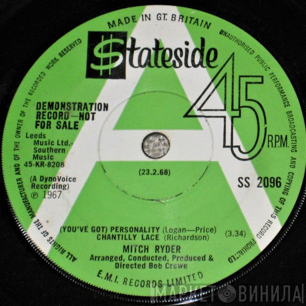 Mitch Ryder - (You've Got) Personality / Chantilly Lace