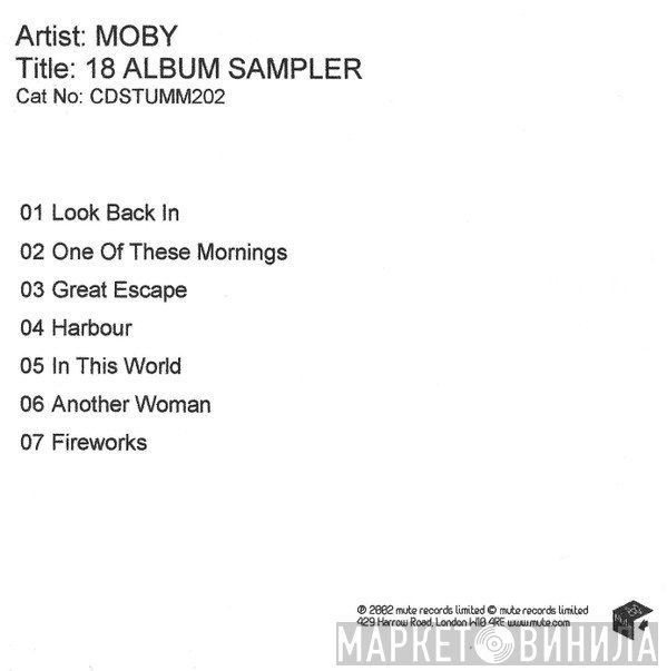 Moby  - 18 Album Sampler