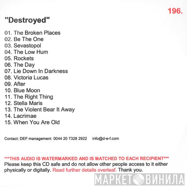 Moby  - Destroyed