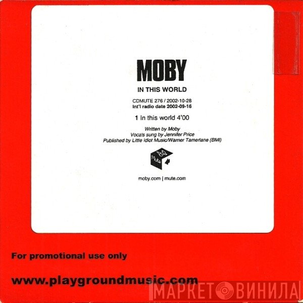 Moby  - In This World