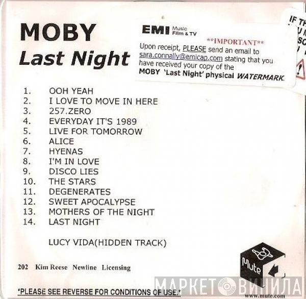 Moby  - Last Night
