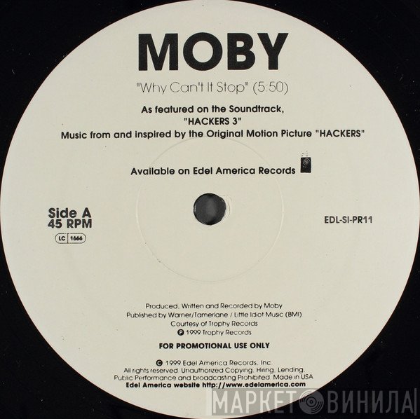 Moby - Why Can't It Stop?