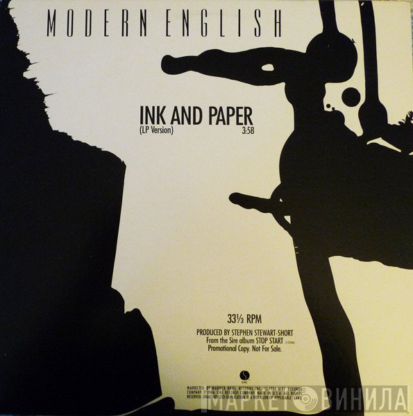 Modern English  - Ink And Paper
