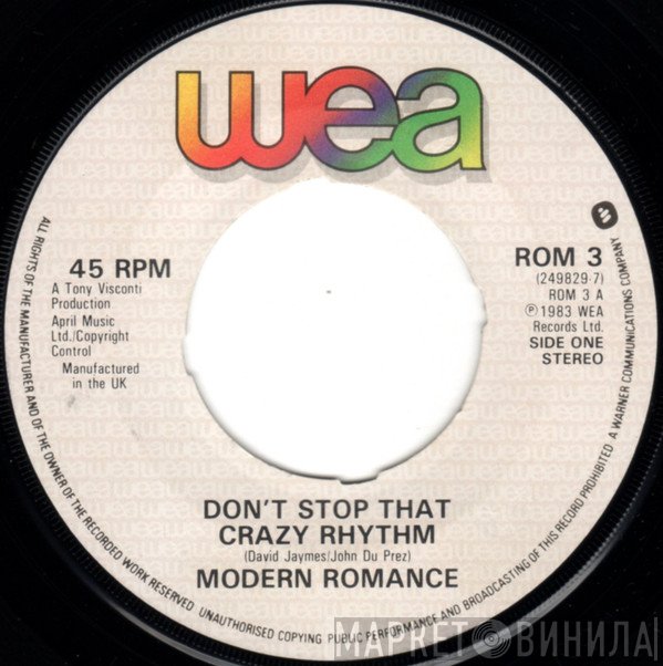 Modern Romance - Don't Stop That Crazy Rhythm