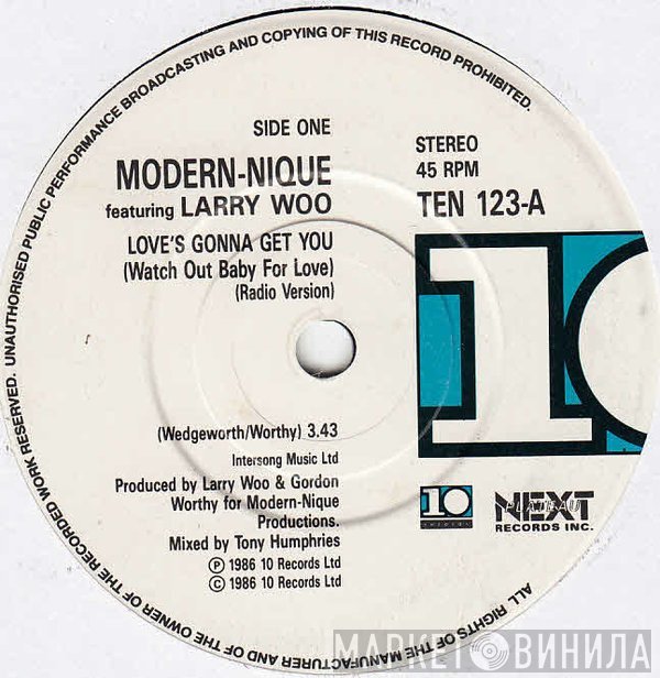 Modern-nique, Larry Wedgeworth - Love's Gonna Get You (Watch Out Baby For Love)