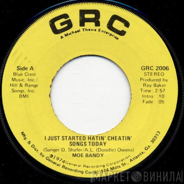 Moe Bandy - I Just Started Hatin' Cheatin' Songs Today / How Far Do You Think We Would Go