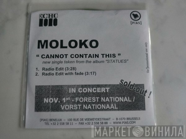 Moloko  - Cannot Contain This