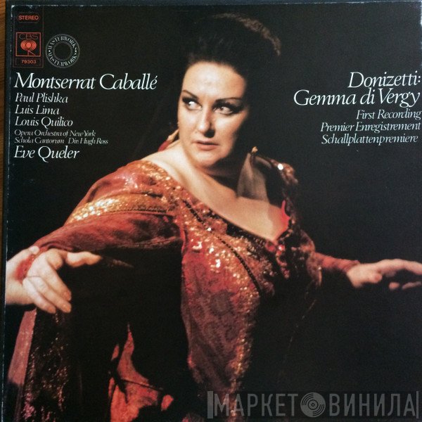 Montserrat Caballé, Gaetano Donizetti, Eve Queler, Paul Plishka, Luis Lima, Louis Quilico, The Opera Orchestra Of New York - Gemma Di Vergy