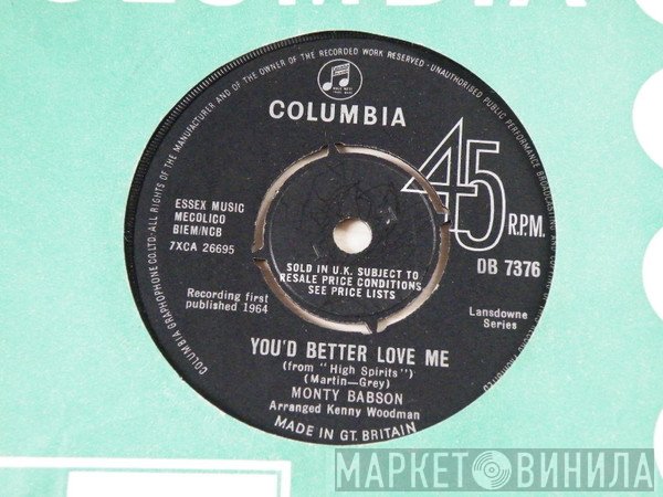 Monty Babson - You Better Love Me